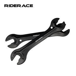 Riderace 2Pcs Bicycle Head Open End Axle Hub Cone Wrench Spanner Bike Repair Tool Cycling Durable Wrench Accessories 13/15 14mm