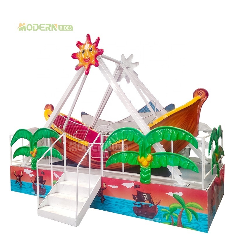 Funny swing viking boat indoor thrill rides amusement equipment mini pirate ship ride for sale