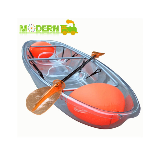 Lureking New Products 2 Passengers Cheap Small Plastic Clear Transparent PC Polycarbonate Kayak Boat Manufacturer