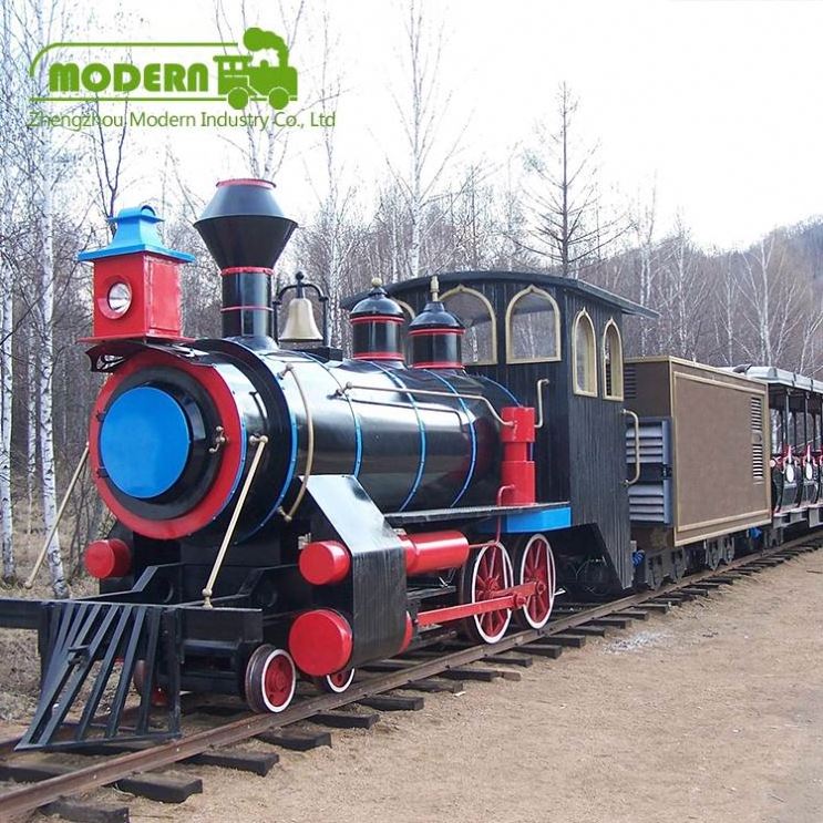 Good quality amusement park trains rail kiddie train for sale