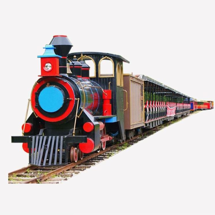 Good quality amusement park trains rail kiddie train for sale