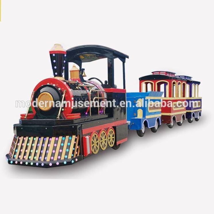 Kids amusement equipment trackless train mini electric mall train