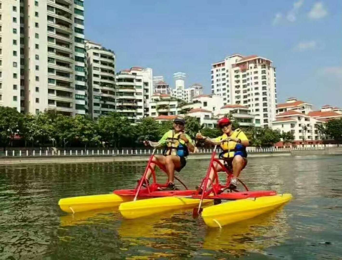 Factory Adult Amusement Water Sports Bicycle Sea Pedal Bikes For Sale