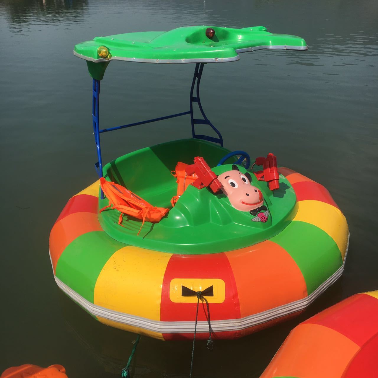 Baby inflatable pool bumper transparent inflatable bumper boat for sale