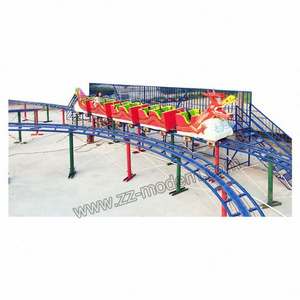 Portable amusement kids carnival rides dragon roller coaster luna park equipment south africa