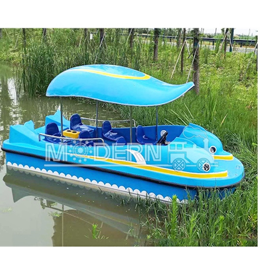 Mini Leisure floating person padel water fishing entertainment small fiberglass kids adult speed electric boat with engine motor