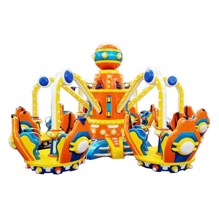 Kids amusement rides flying over planet rotating flying chair rides amusement rides for kids