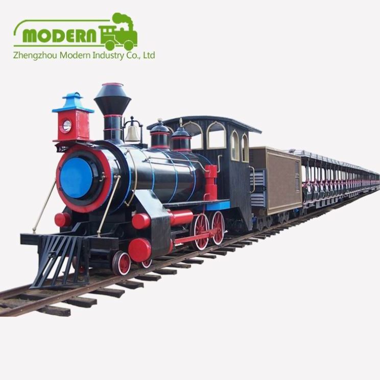 Good quality amusement park trains rail kiddie train for sale