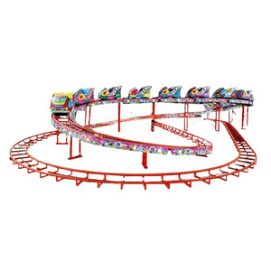 kids shuttle ride theme park mini roller coaster other amusement park rides customized products space through ride  For Sale