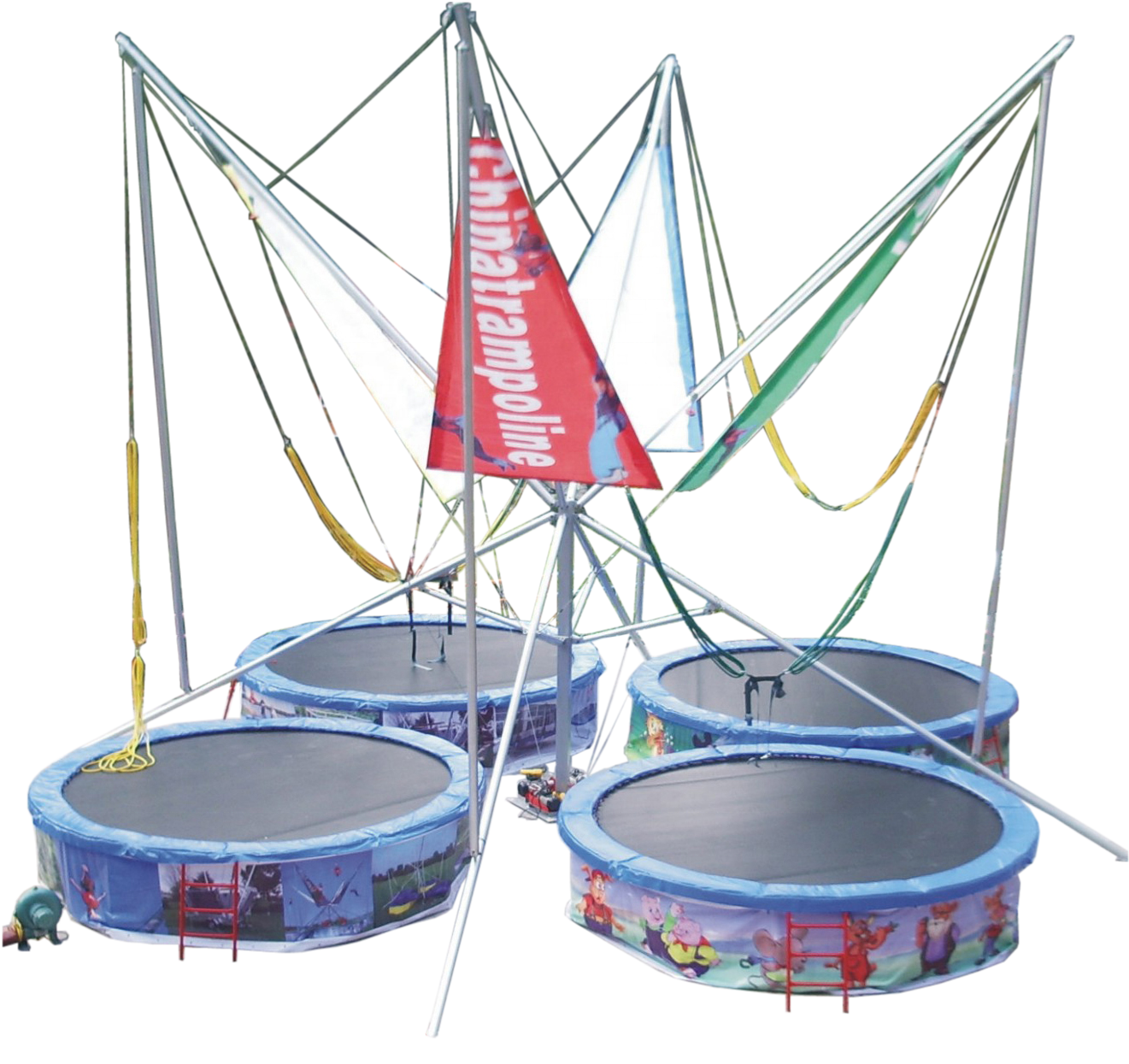 2022 hot sale new design kids Popular products amusement park products trampoline bed in amusement park games for sale