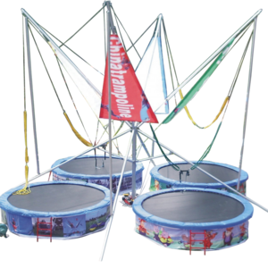 2022 hot sale new design kids Popular products amusement park products trampoline bed in amusement park games for sale