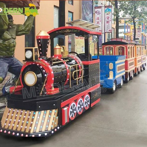 Kids amusement equipment trackless train mini electric mall train