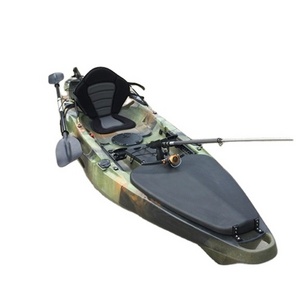 Sailing outdoor 13ft water boat con pedales sit on top fishing kayak with pedals drive motor system China factory wholesale