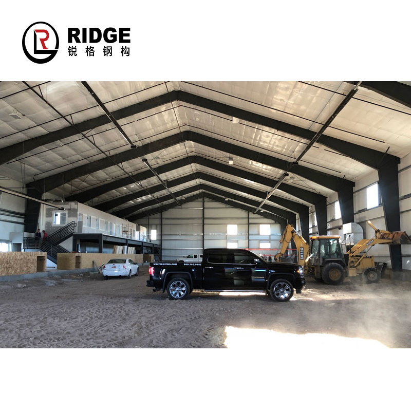 Windproof metal trusses customized prefab warehouse building steel structure warehouse with loft