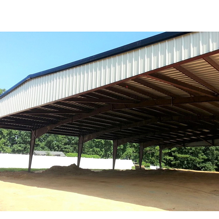 metal free span light steel structure frame building prefabricated indoor horse riding arena barn shed house hall design