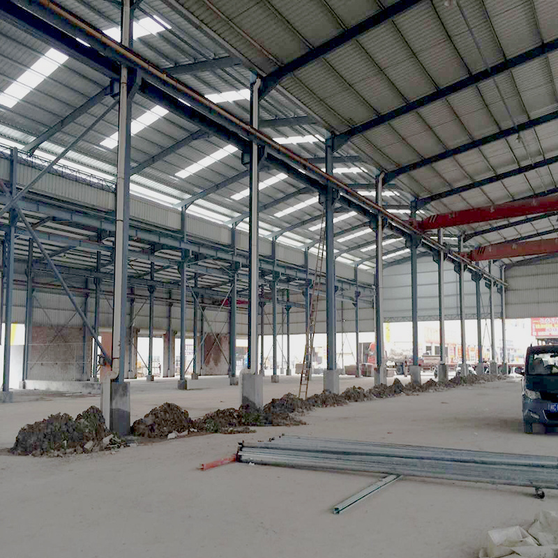 custom design metal frame construction prefab steel building  bailey bridge ware house holon building