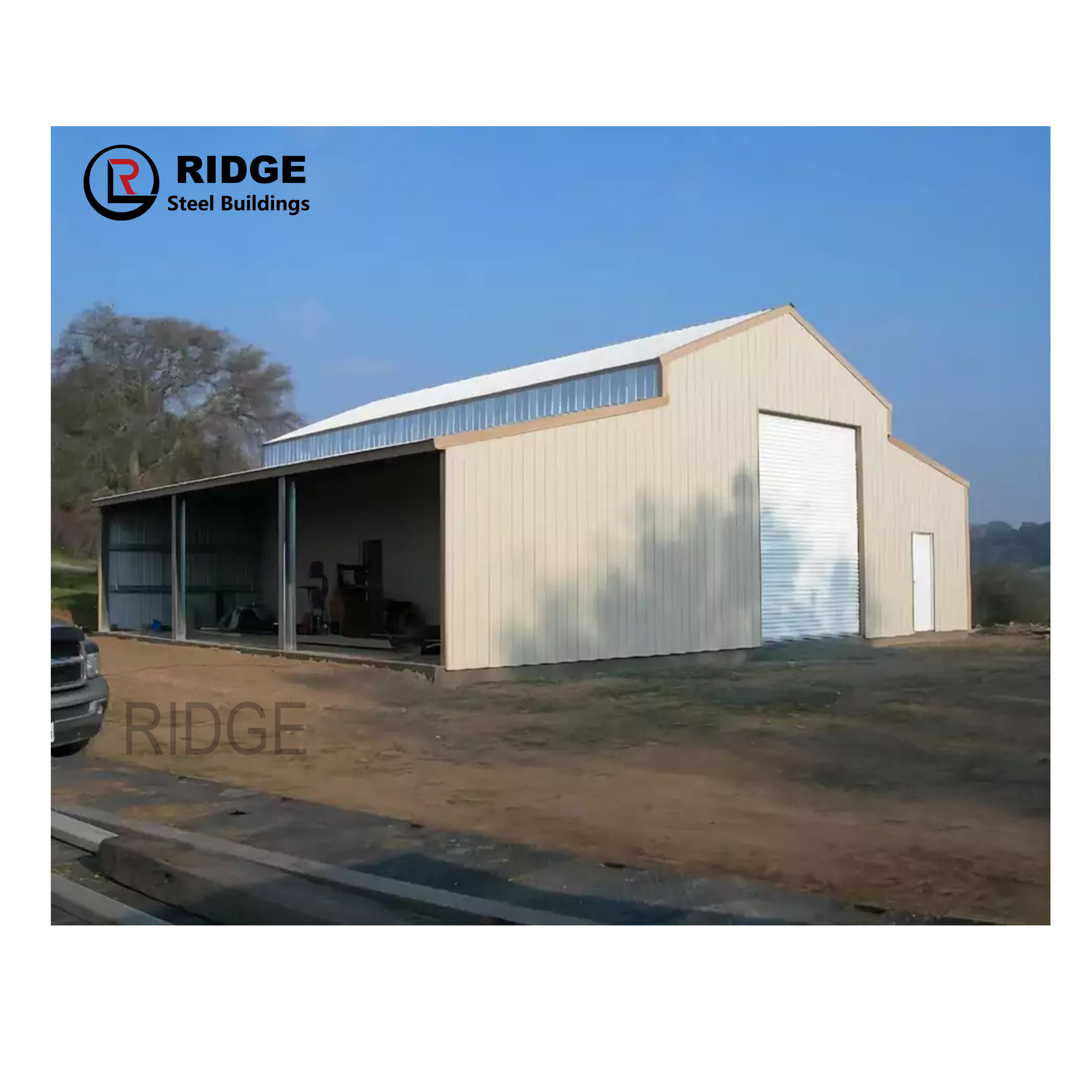 Ce Certificate Waterproof Security Metal Car Packing Garage Outdoors Shed For Sale