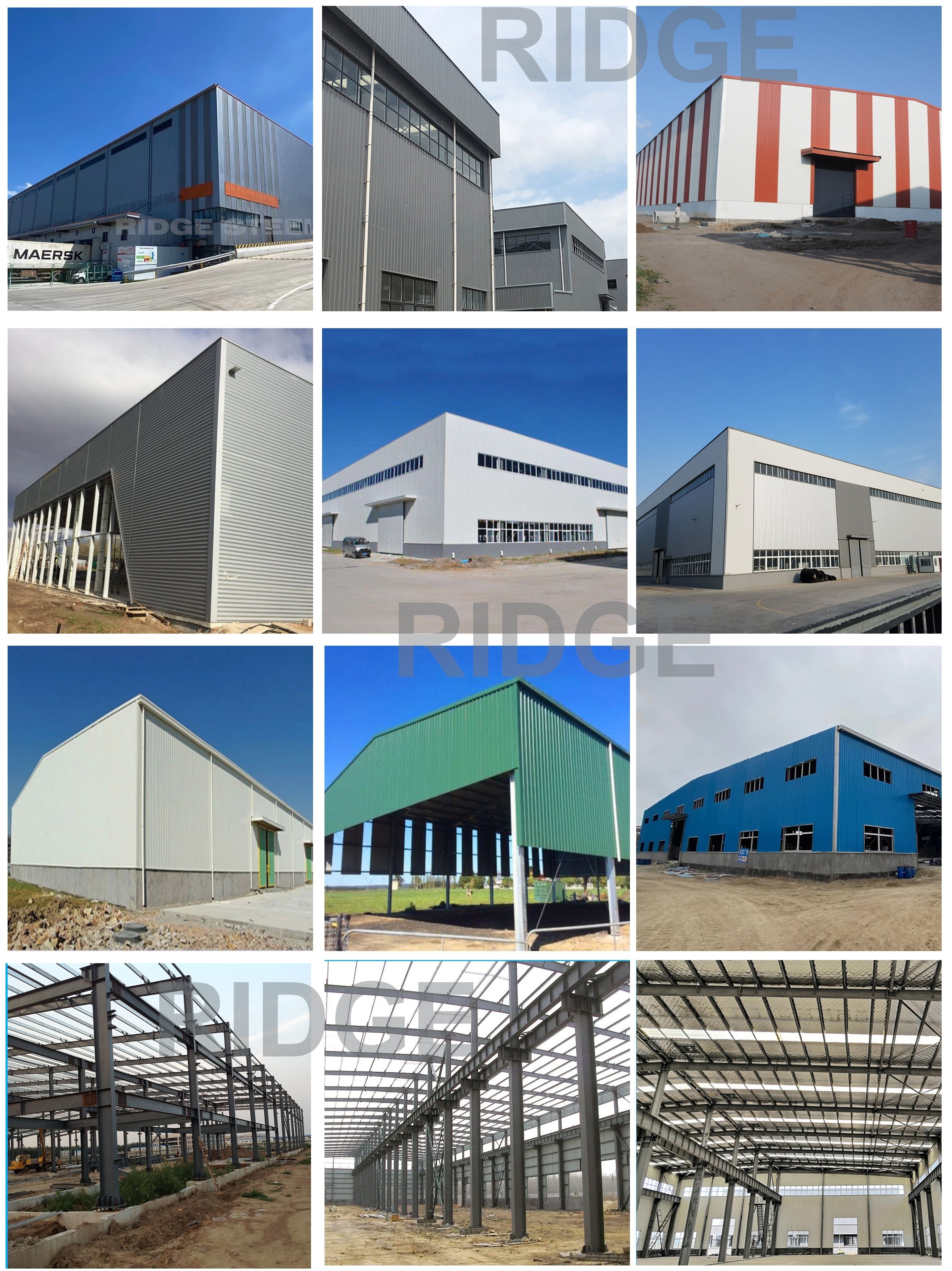 Holon Building custom design metal frame construction prefab steel building bailey ...