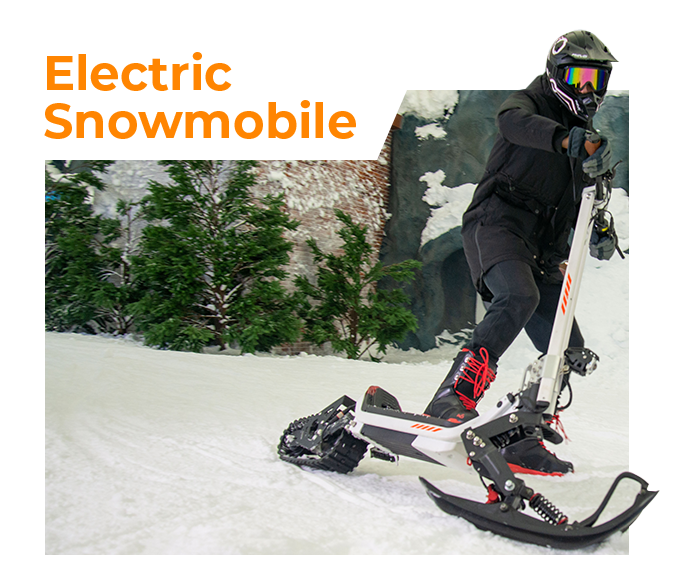 USA stock warehouse The First 3-in-1 1800W Electric Snow Scooter 30ah Removable Battery electric snow sled ski scooter