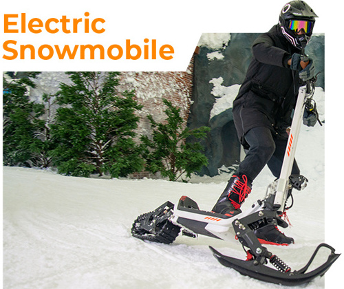 New Single motor Snowmobile in 2024 The First powerful 48V30A 20.8A 15.A3-in-1 Electric Snow Scooter kits