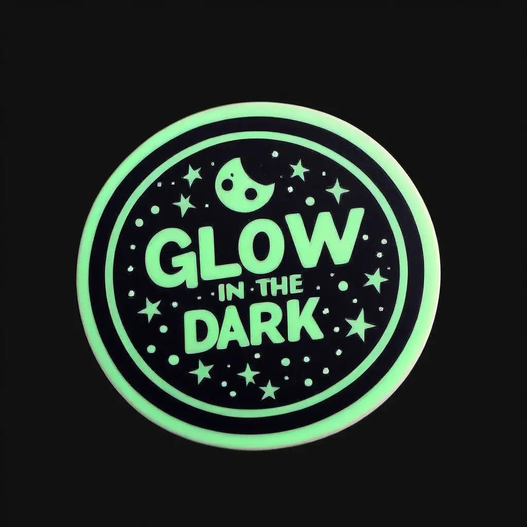 Custom Glow In Dark Decorative Sticker PVC Car Decals Die cut Glow in the Dark Stickers