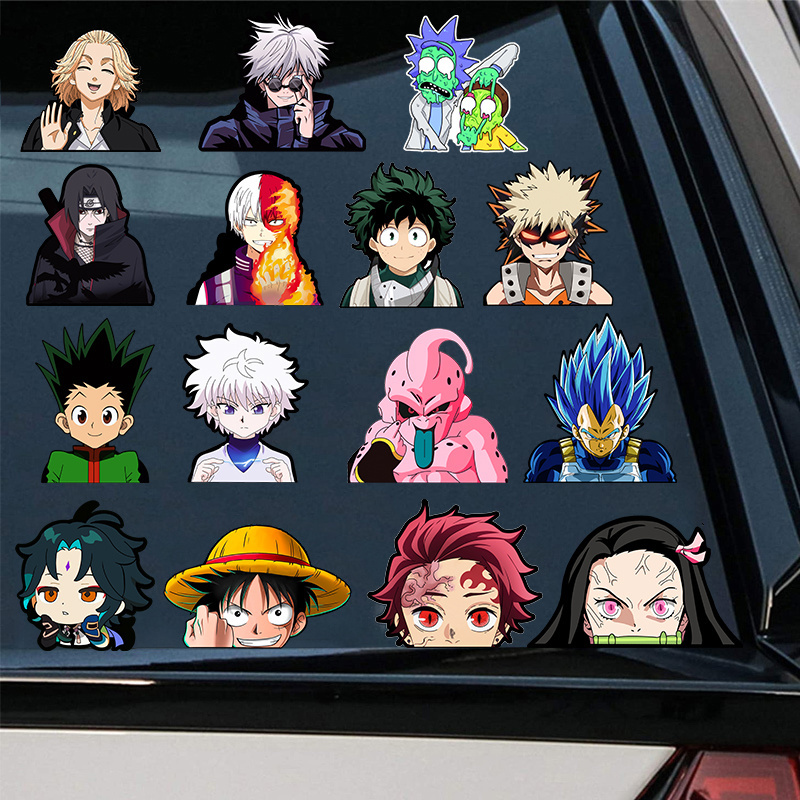 Custom Printing Colorful Die Cut Motion Sticker 3D Car Window Laptop Anime Lenticular Stickers