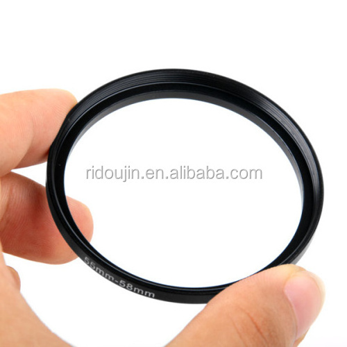 Camera aluminum 55-58mm step up ring lens adapter ring