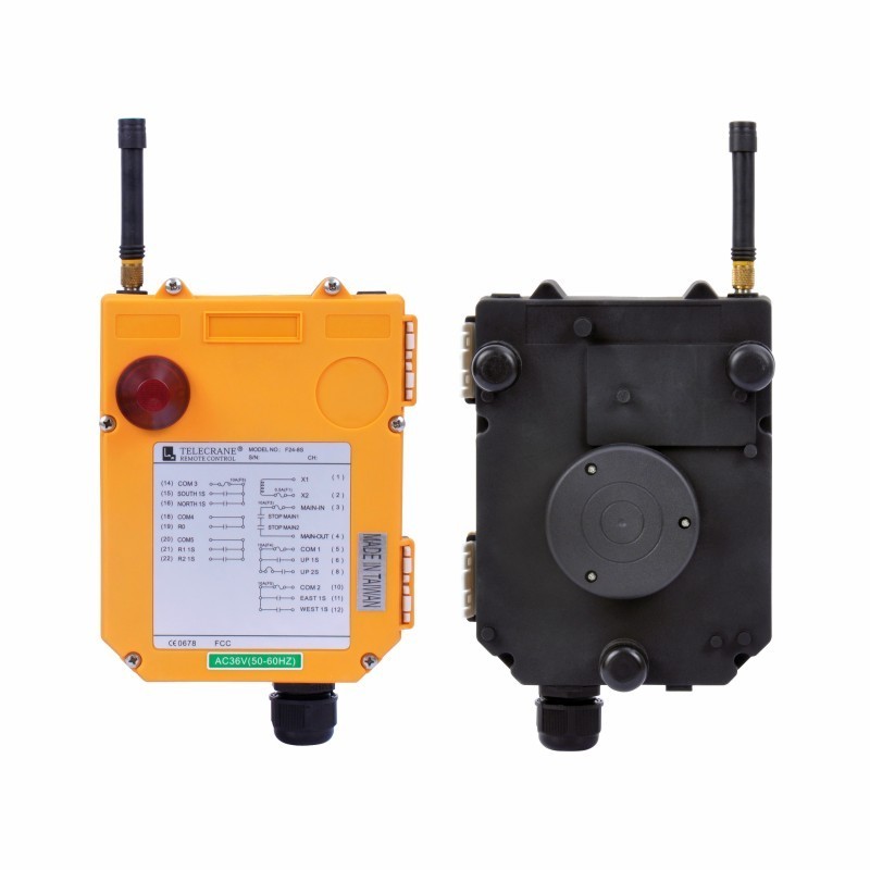 Uting telecontrol overhead crane radio remote control F24-8S 1 transmitter to 2 receiver 8 button VHF or UHF 18-65V and 65-440V