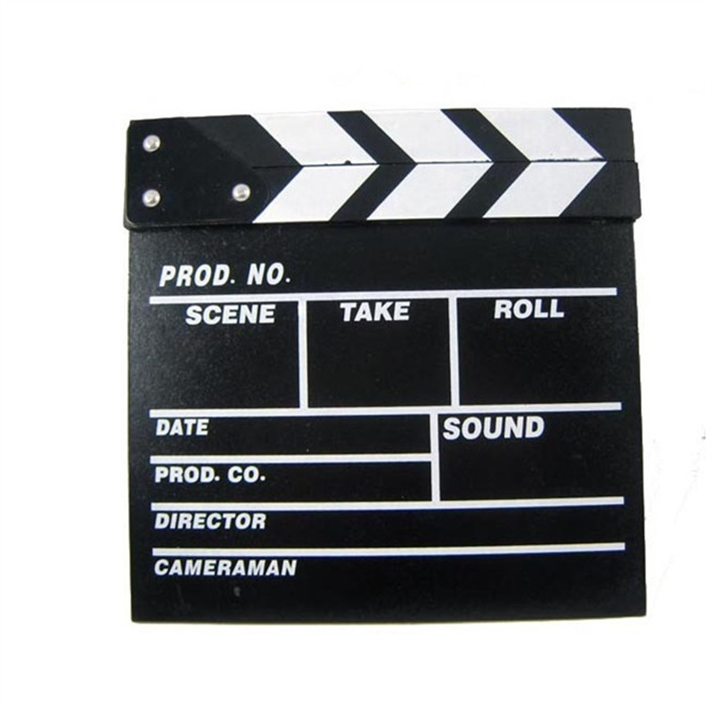 Wood Director Video Scene Clapperboard 30*28cm For TV film movie studio