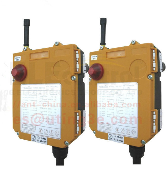 Uting telecontrol overhead crane radio remote control F24-8S 1 transmitter to 2 receiver 8 button VHF or UHF 18-65V and 65-440V