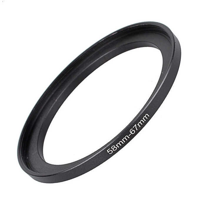 DSLR Camera Aluminium lens converter adapter ring 58-67mm step up ring