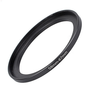 DSLR Camera Aluminium lens converter adapter ring 58-67mm step up ring