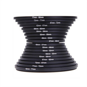 DSLR Camera aluminum lens converter   49-52-55-58-62-67-72-77-82 mm step up ring lens adapter ring