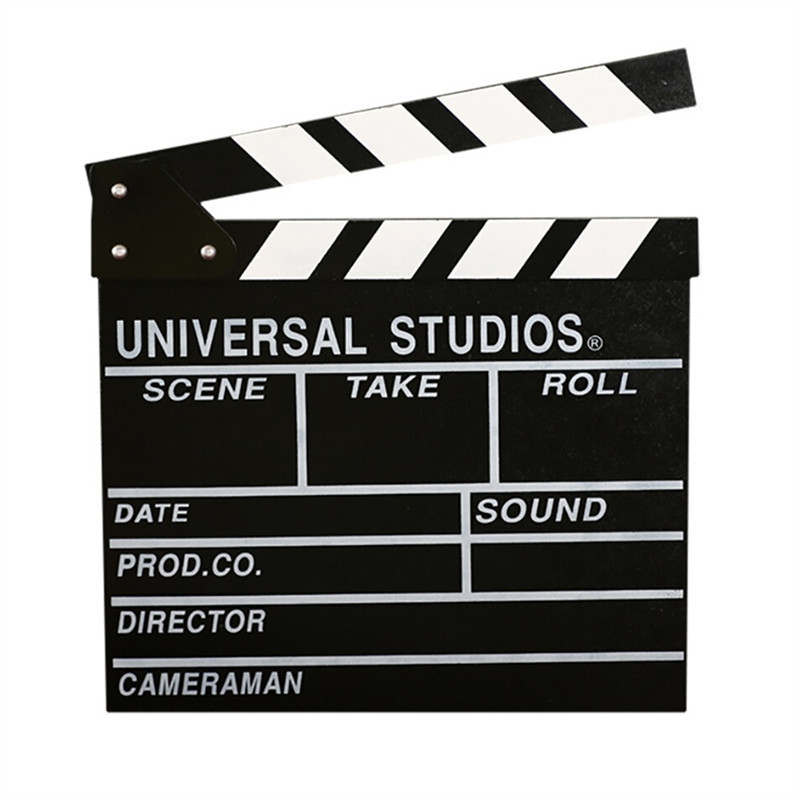 Wood Director Video Scene Clapperboard 30*28cm For TV film movie studio