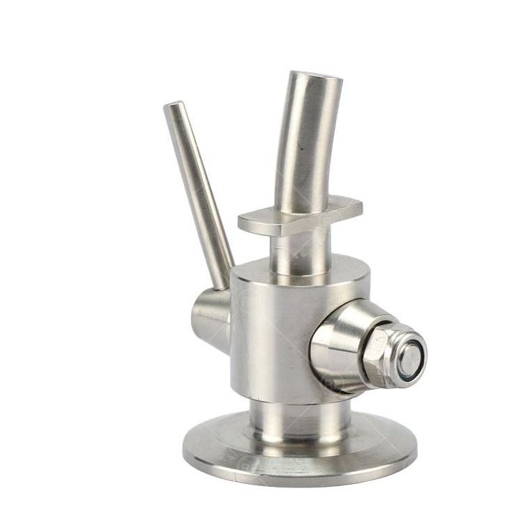 QINFENG DN5-DN10 Stainless Steel Pneumatic & Manual Food Grade Hygienic Sanitary Control Valve Water Heater Service Valves