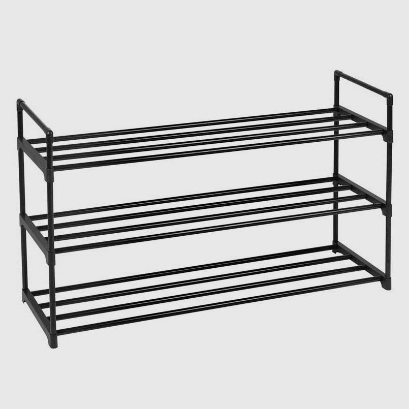 Wholesale Simple Houseware Free Standing Stackable Shoes Shelf With Stable & Firm Leg Under Bed Cheap Storage Entrance Shoe Rack