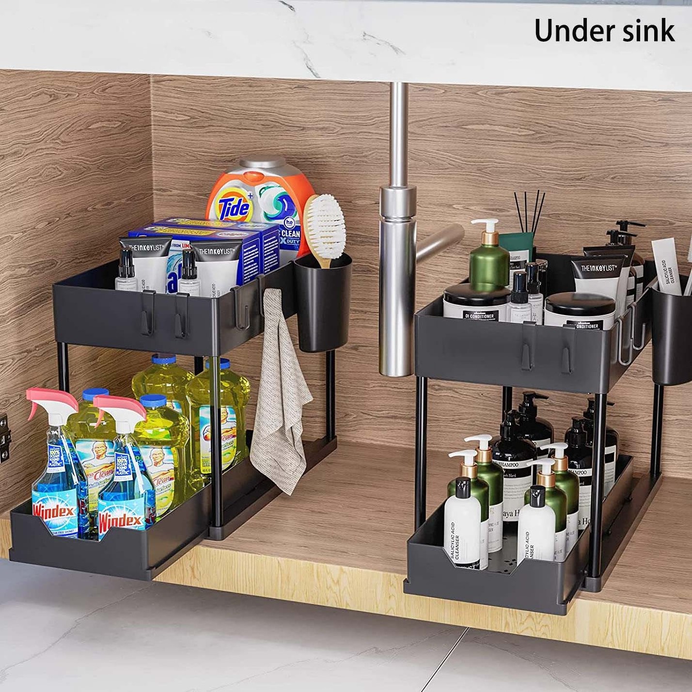 Corner Storage Metal Counter Countertop Vanity Shelf Kitchen Bottle Makeup And Perfume Organizer Shelves Under Sink Organizer