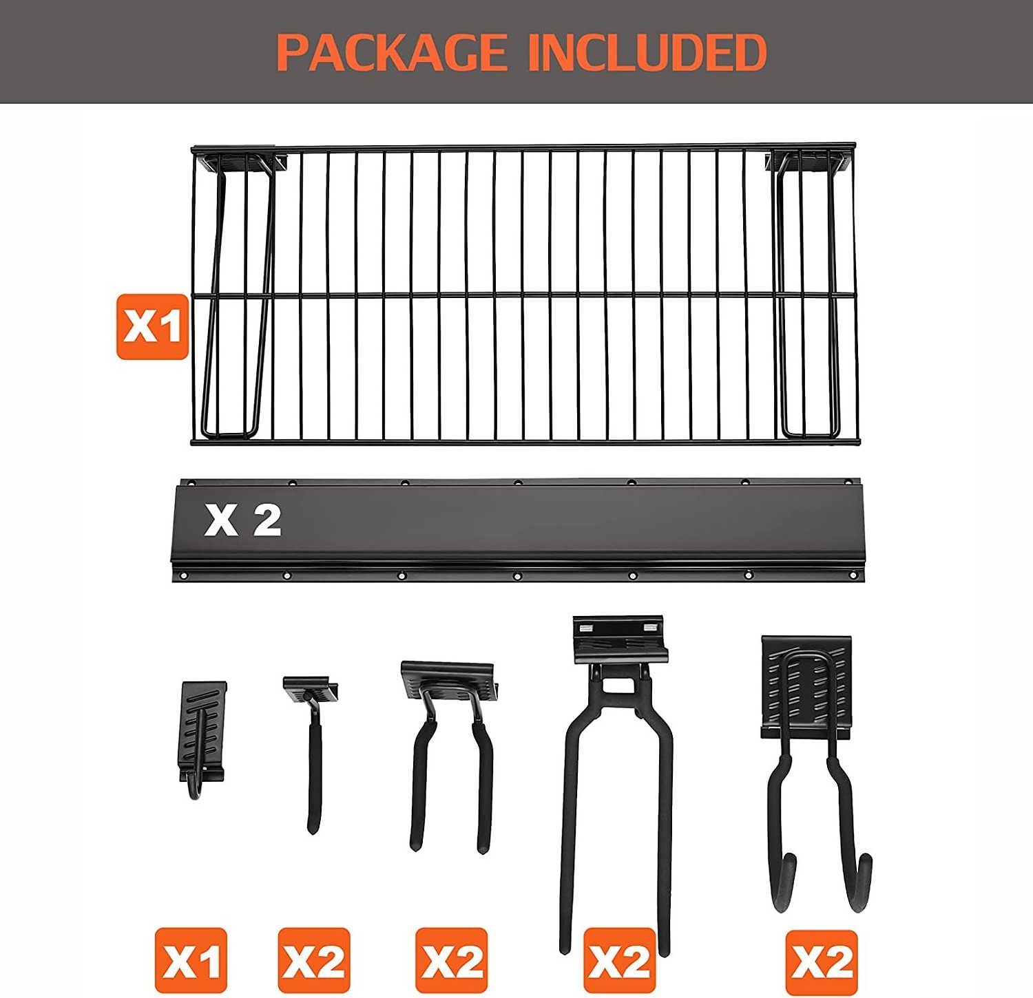 Premium Quality Multi-Functions Various Sizes Trimmer Rack Storage Grass Eater Wall Backpack Blower Hanger For Garage