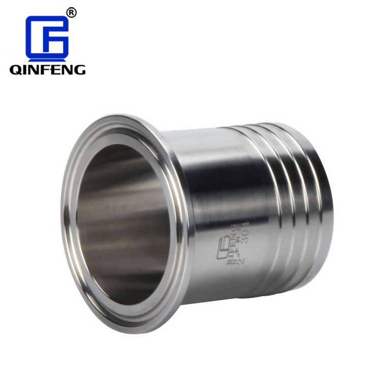 Custom Size Sanitary Stainless Steel Tri Clamp Ferrule Hose Adapter