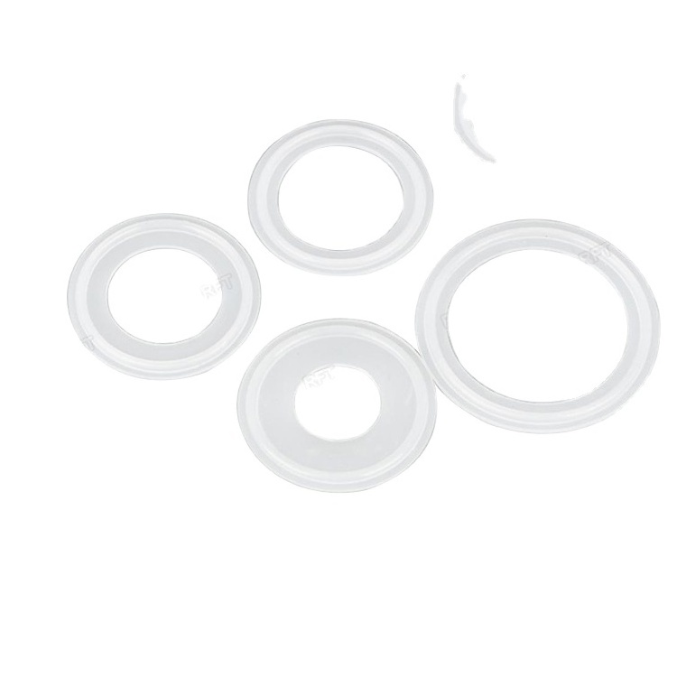 Sanitary  Tri clamp Ring Food Grade Seal  Ferrule White Silicone Gasket