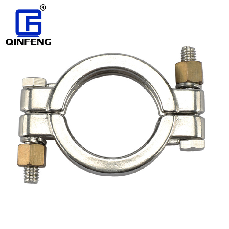 Sanitary Stainless Steel Tri Clamp Heavy Duty High Pressure High Strength Equipment Pipe Clamp