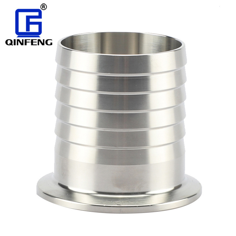 Custom Size Sanitary Stainless Steel Tri Clamp Ferrule Hose Adapter