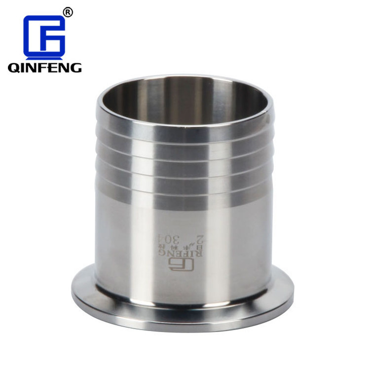 Custom Size Sanitary Stainless Steel Tri Clamp Ferrule Hose Adapter