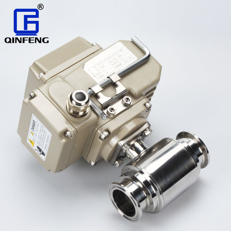 Hydraulic Control Valves Prices Regulator Valve Food Grade 3/4 Clamped Sanitary Mini Electric Motorized Ball Valve with Actuator