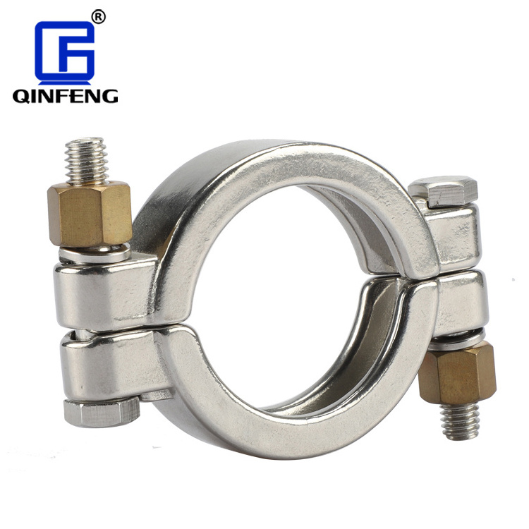 Sanitary Stainless Steel Tri Clamp Heavy Duty High Pressure High Strength Equipment Pipe Clamp