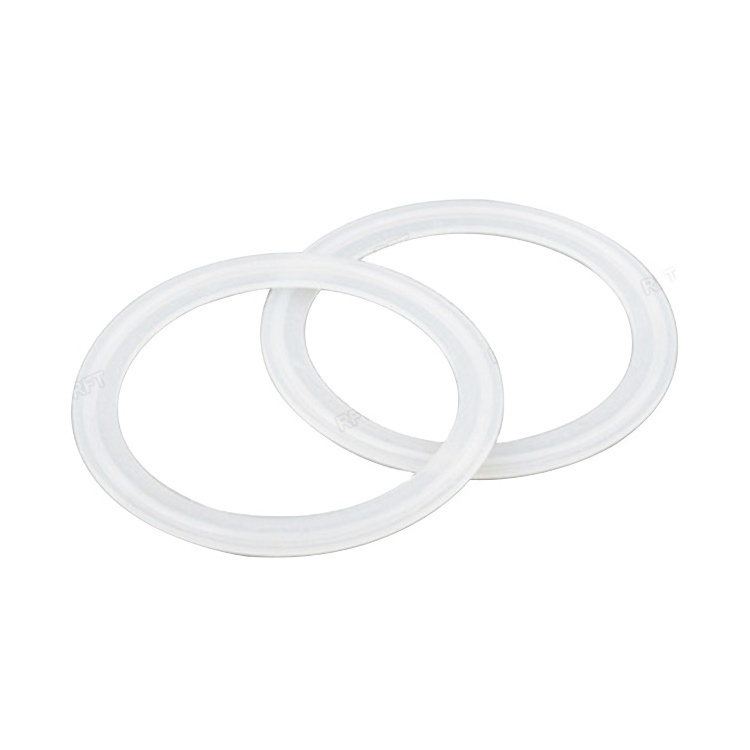 Sanitary  Tri clamp Ring Food Grade Seal  Ferrule White Silicone Gasket