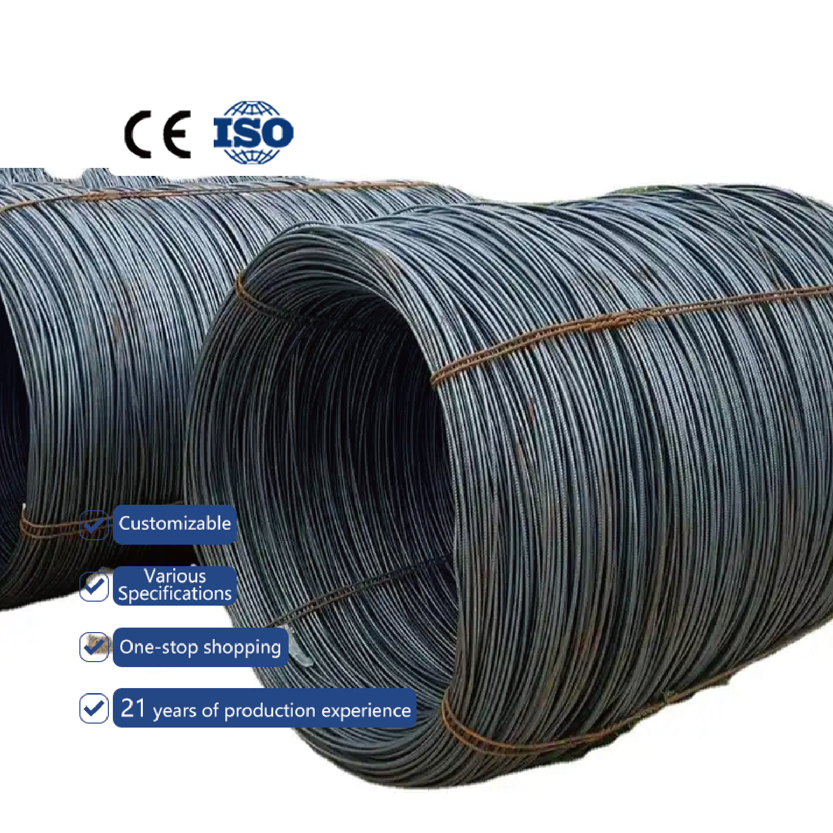 Factory Price 6.5mm 5.5mm 8mm Carbon Steel Wire 1006 1008 1022 High Carbon Steel Wire