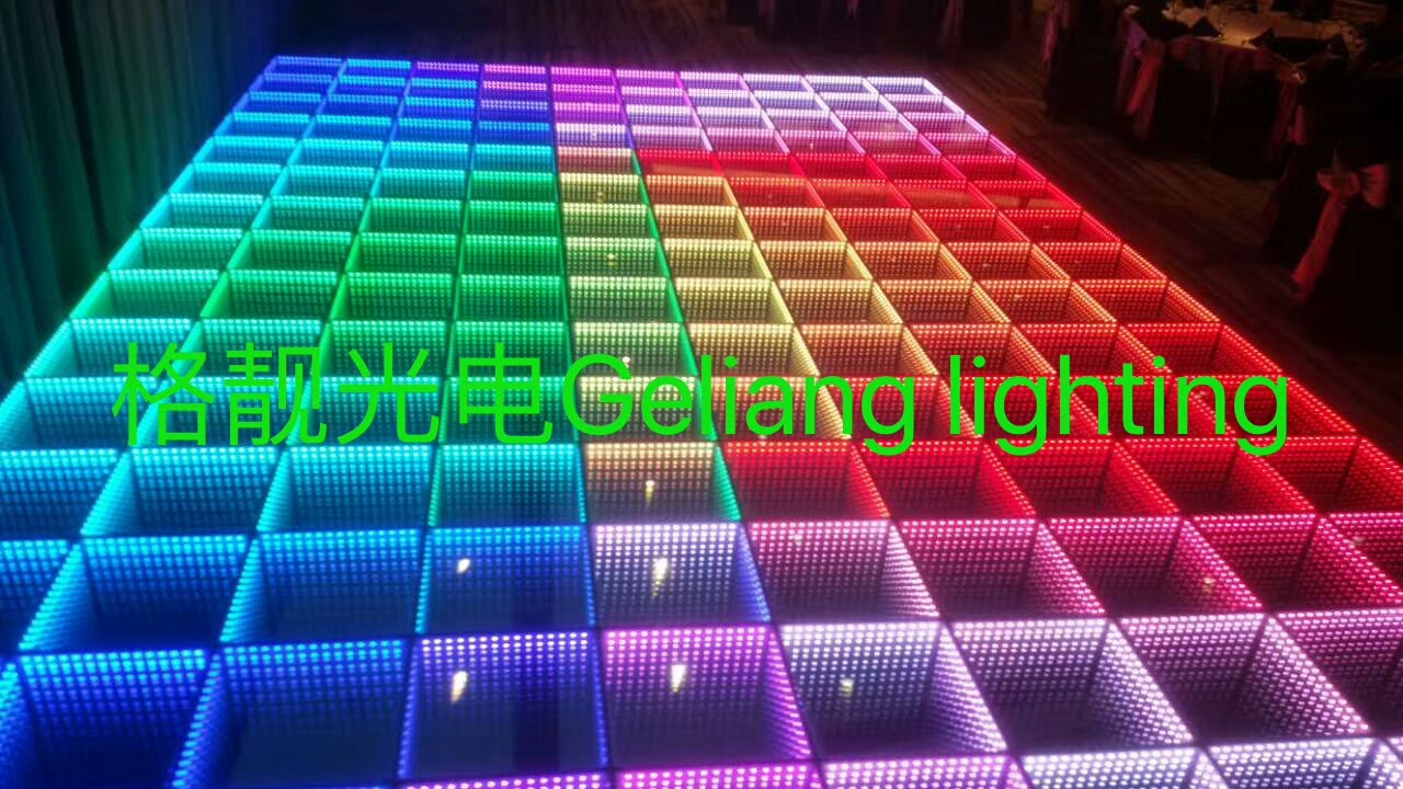 50x50cm 3D mirror led dance floor for wedding club party