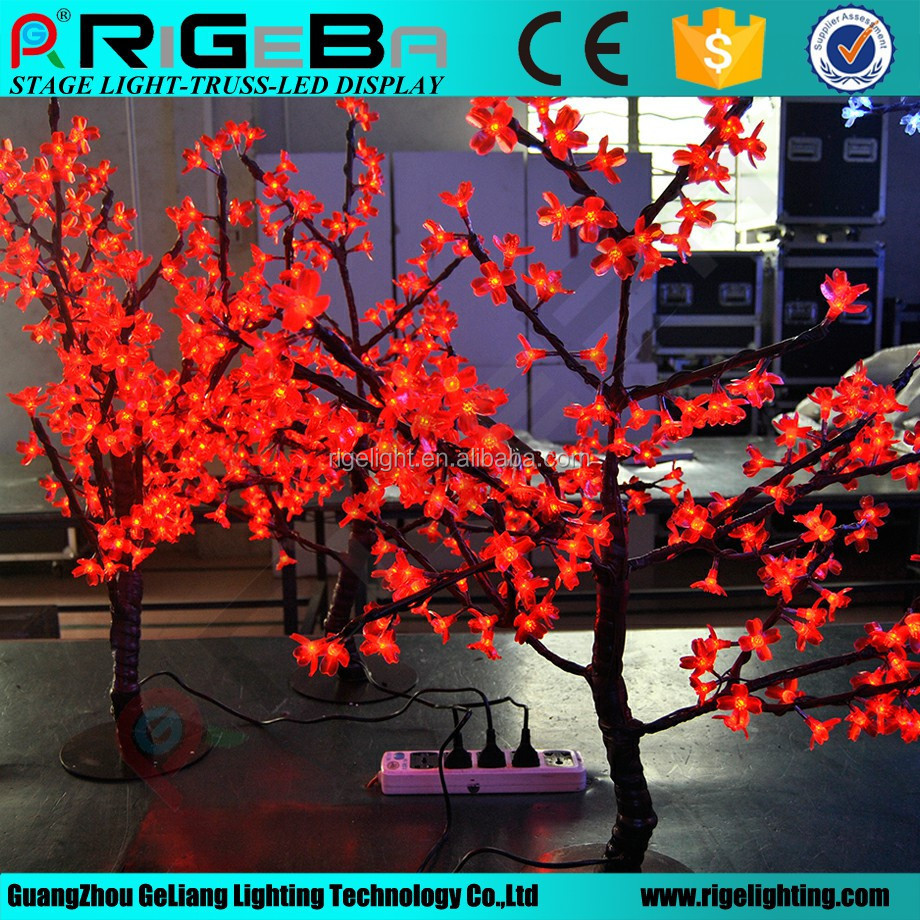 Led peach tree holiday light led garden light