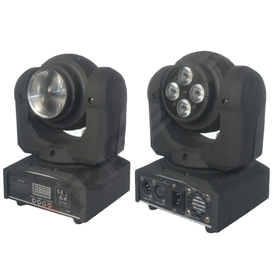 Mini RGBW 4in1 LED beam moving head light double sides moving head